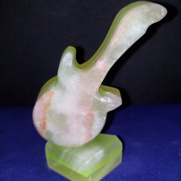 Marble Guitar Desk Quartz Clock